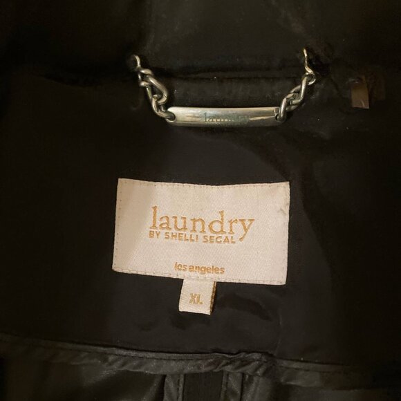 LAUNDRY Women’s Ultra Light Rain Jacket with Hood in Black – Size XL - Picture 2 of 6